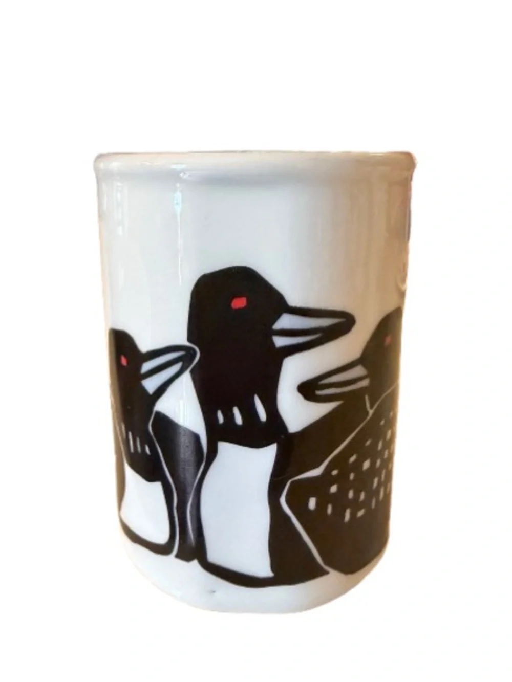 Marc Tetro Danesko Canada Wildlife Mugs Set of 2 Geese & Loons PopArt Cabincore - Picture 4 of 14